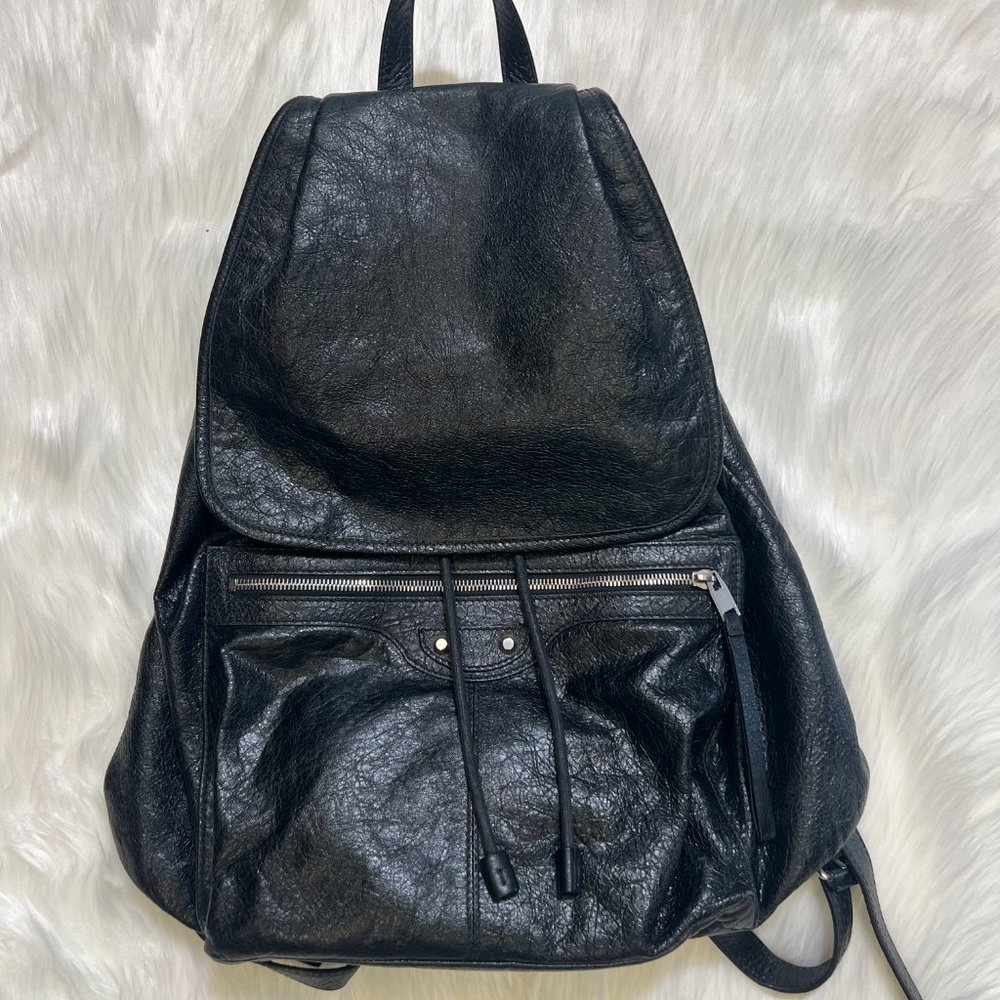 Balenciaga Black City Moto Traveller Backpack Bag - Picture 8 of 8